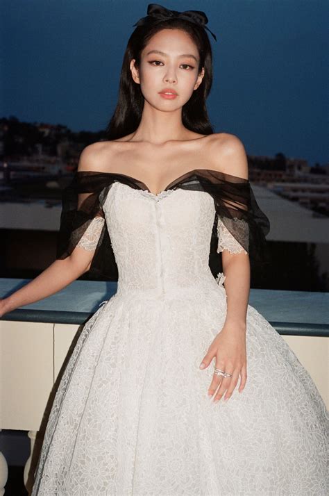 jennie white chanel|jennie in chanel dress.